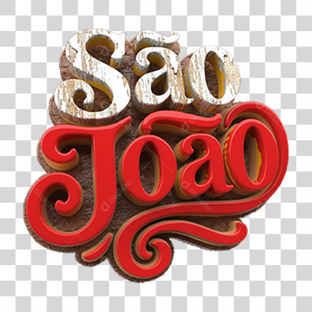 Selo 3D São João PNG Transparente