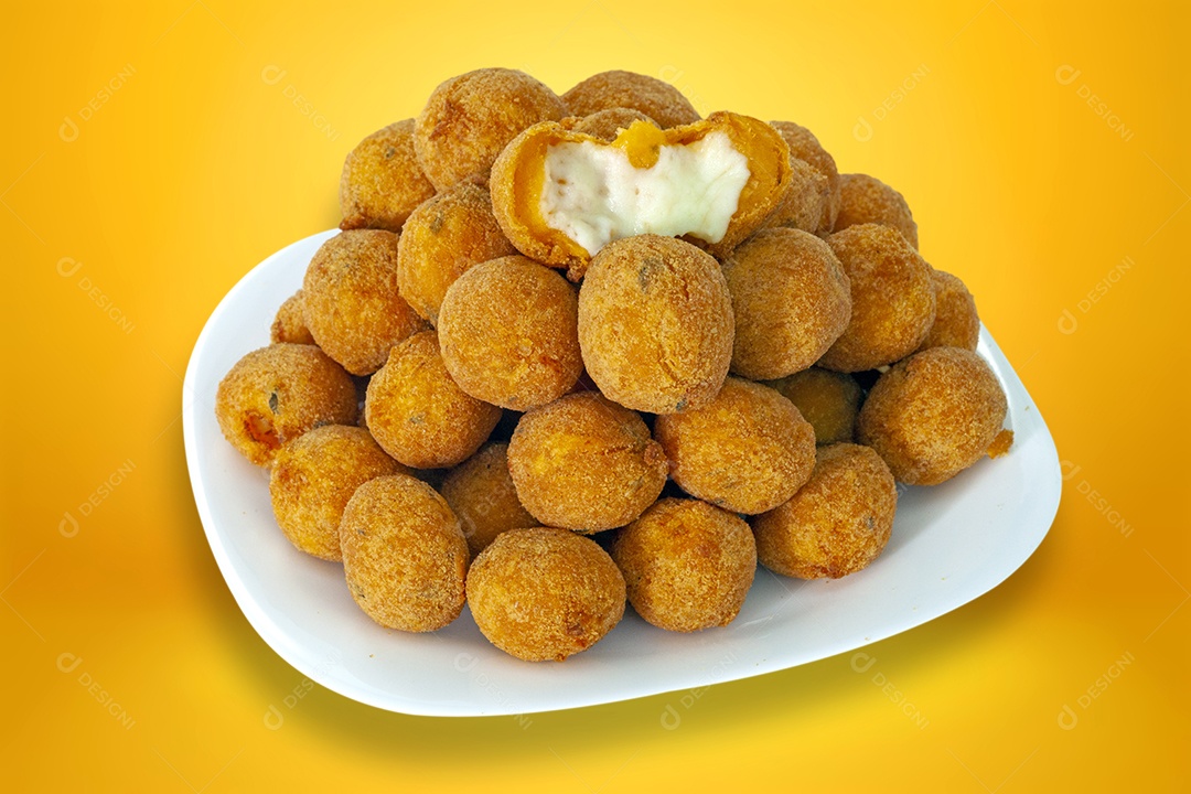 Salgadinho de queijo temperado