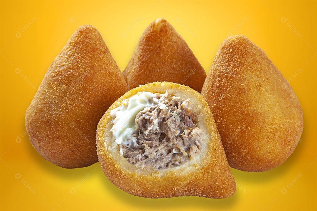 Coxinha de carne defesfiada