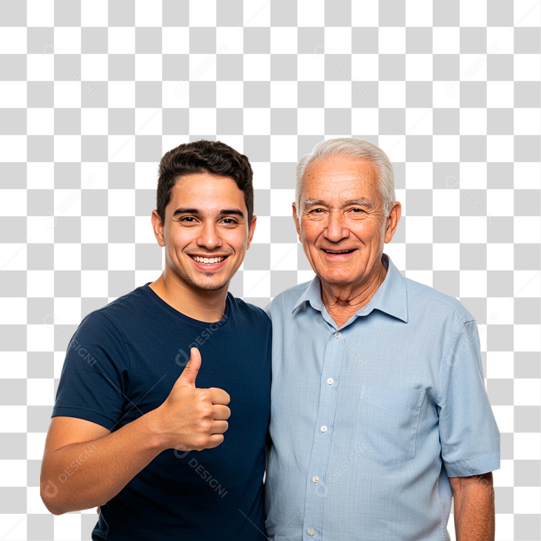 Pai e Filho PNG Transparente