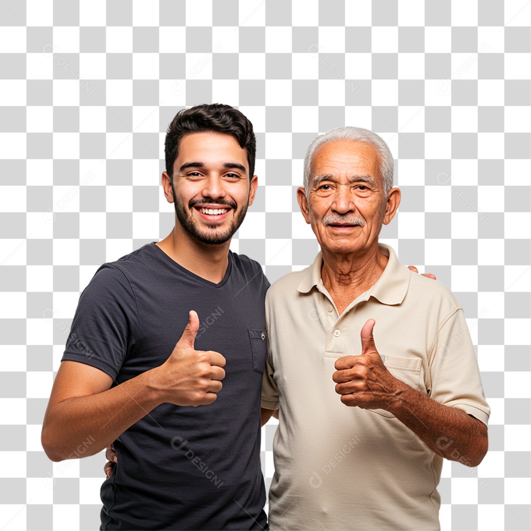 Pai e Filho PNG Transparente