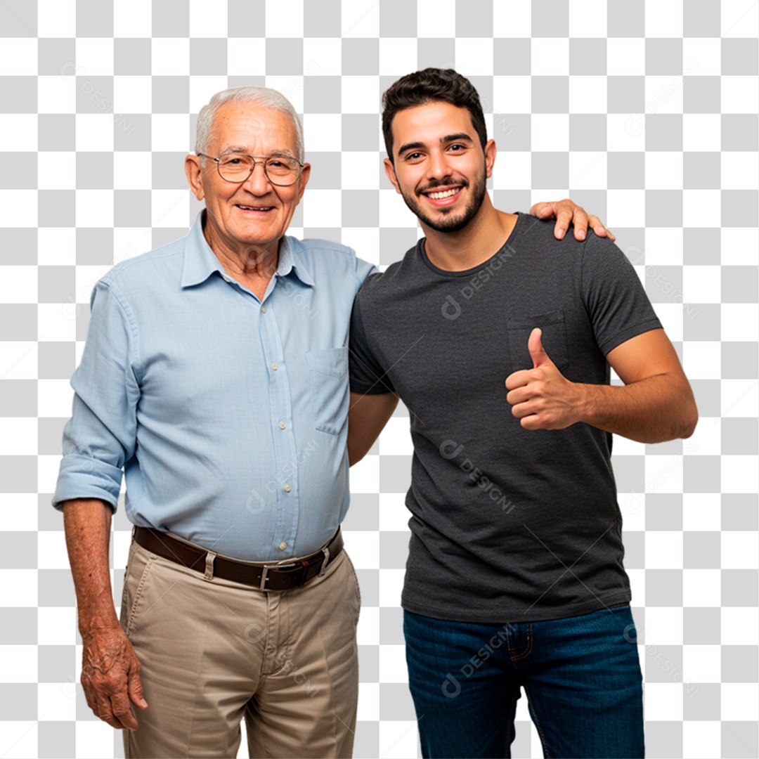 Pai e Filho PNG Transparente