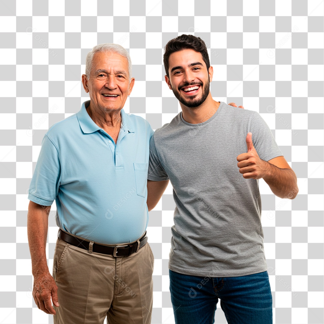 Pai e Filho PNG Transparente