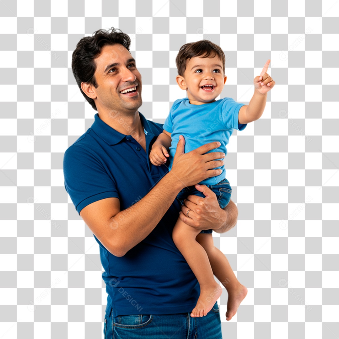 Pai e Filho PNG Transparente