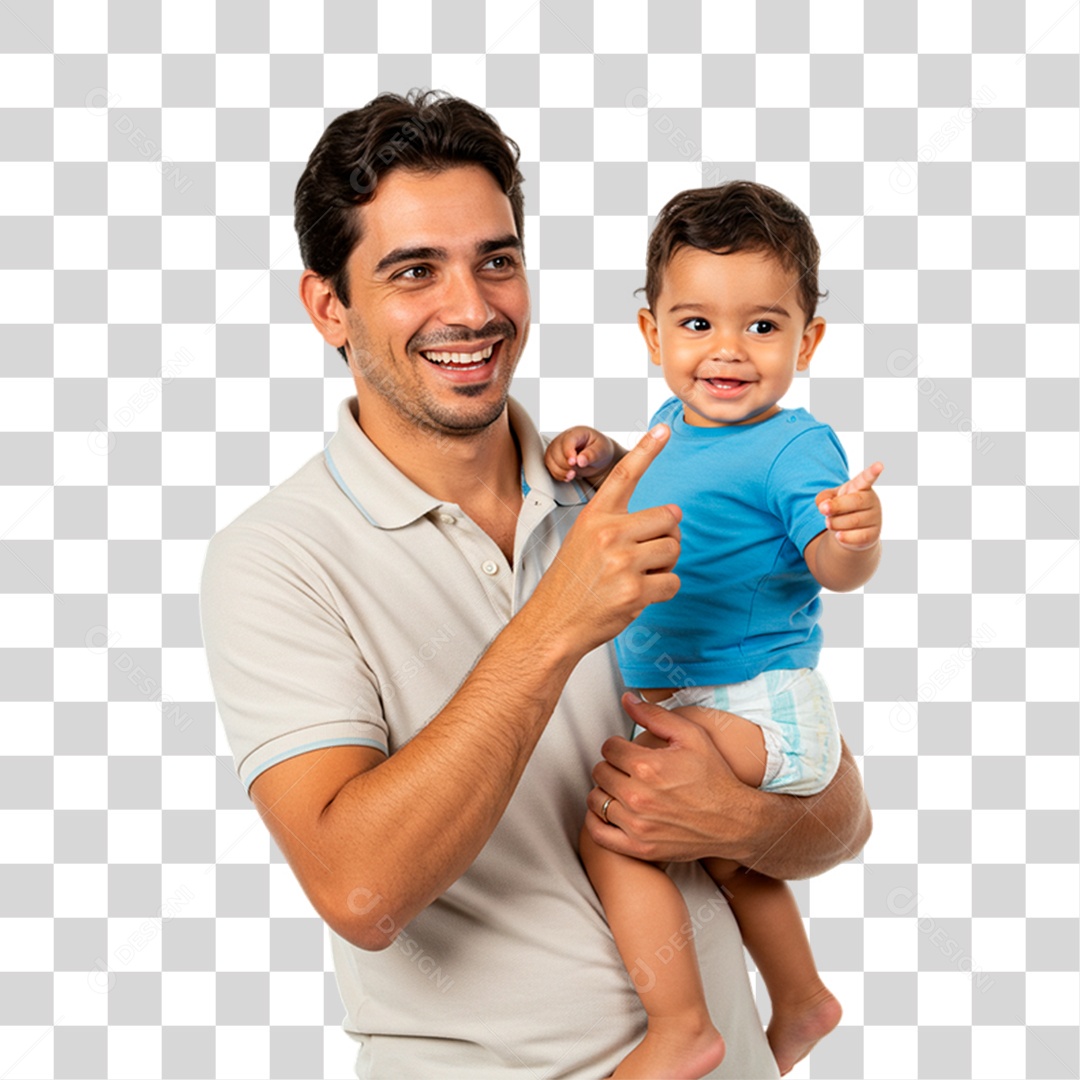 Pai e Filho PNG Transparente