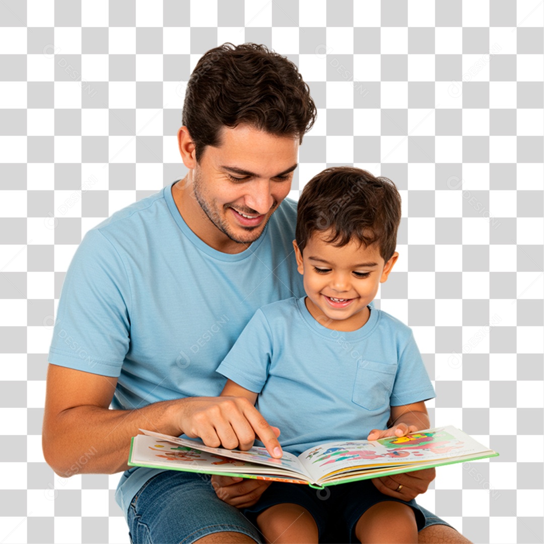 Pai e Filho PNG Transparente