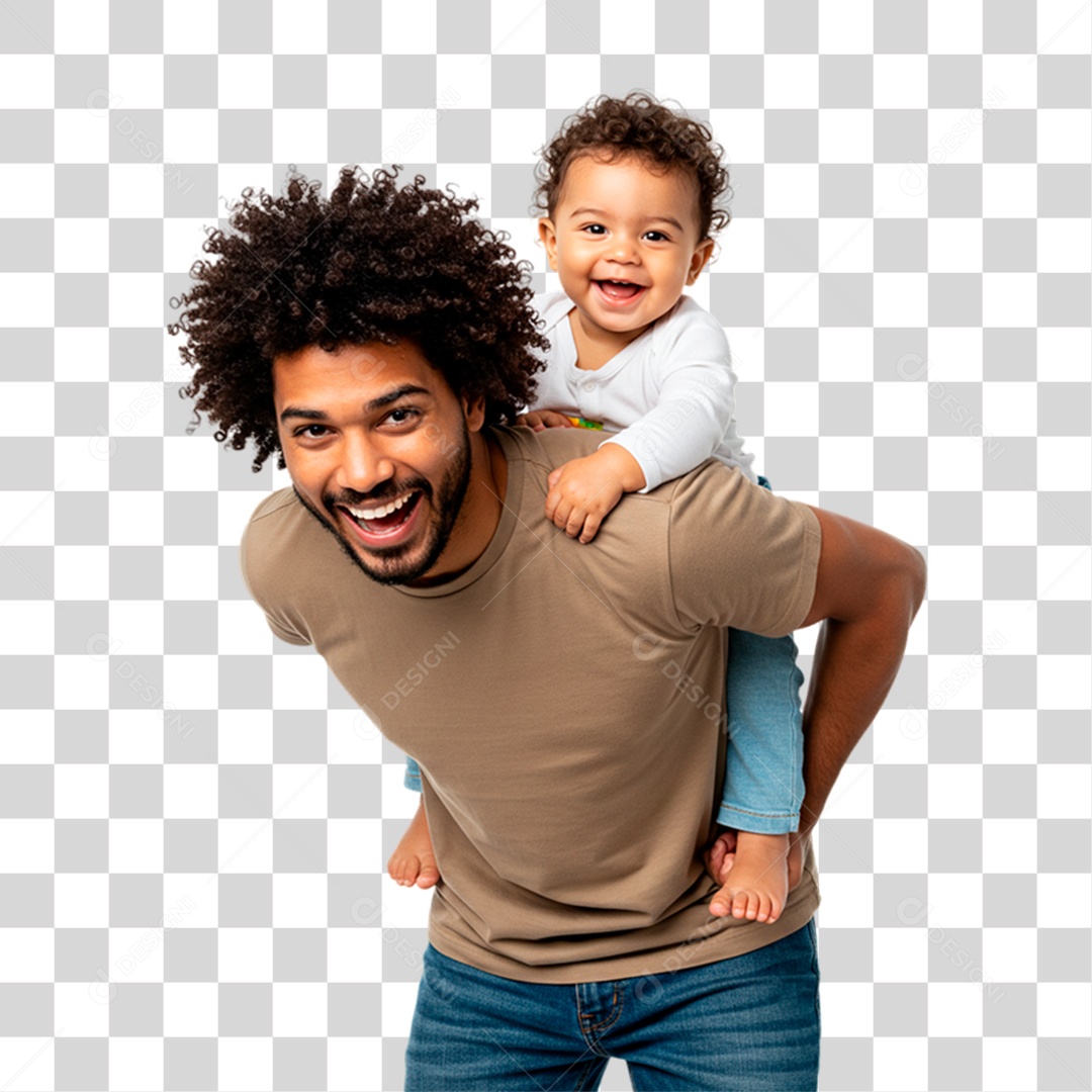 Pai e Filho PNG Transparente