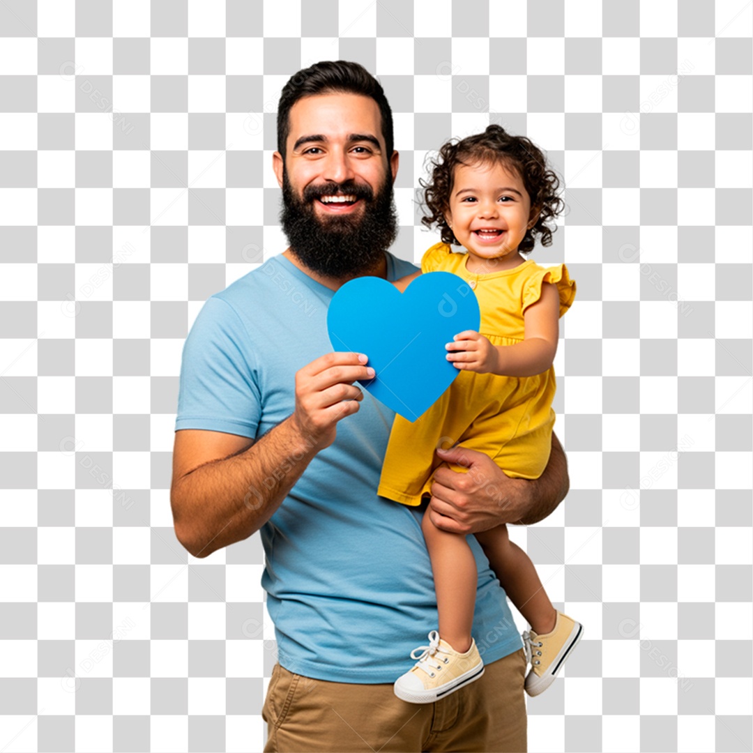 Pai e Filha PNG Transparente