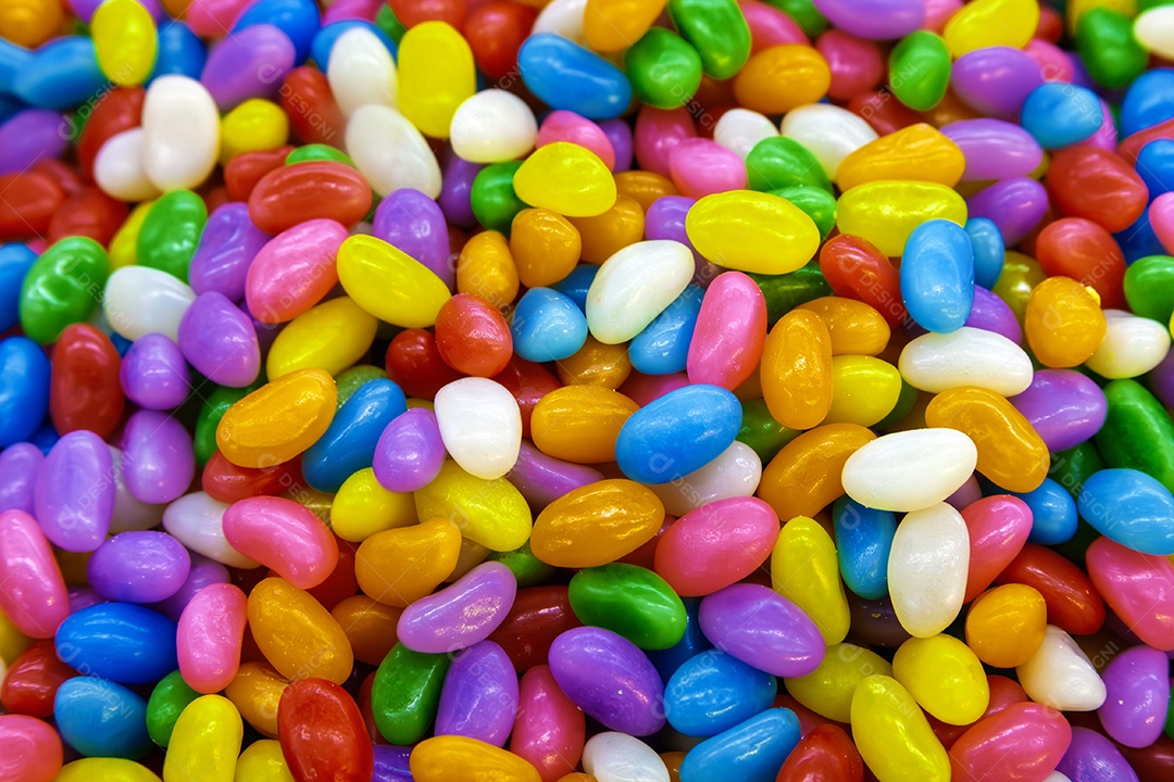 Balas de goma coloridas