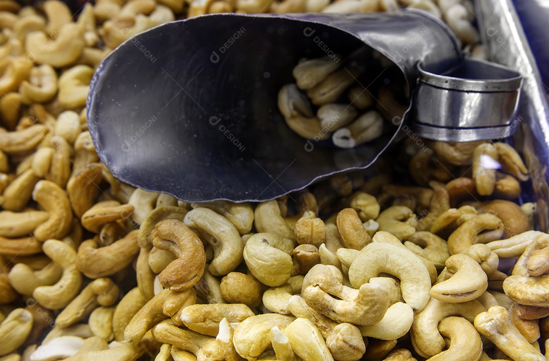 Castanhas de caju torradas