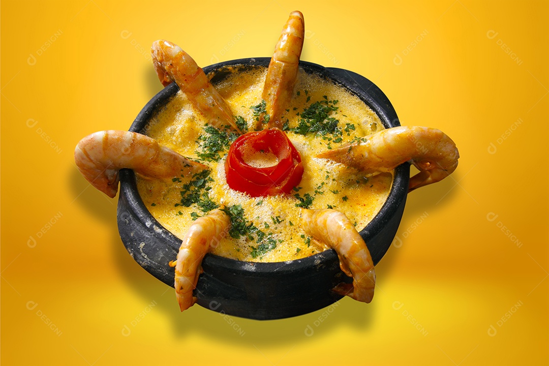 Moqueca de camarão ao creme