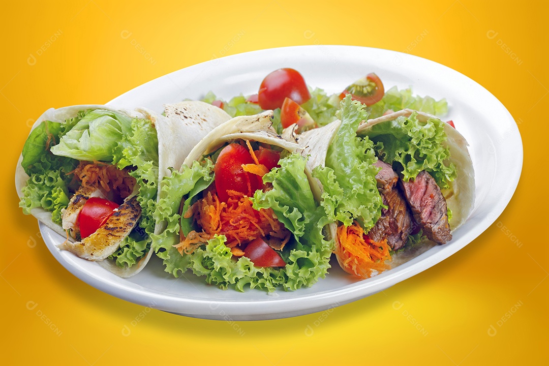 Enrole carne de leguminosas