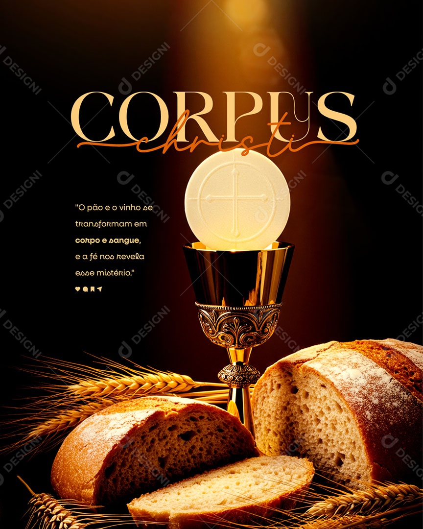 Dia de Corpus Christi 19 de Junho Social Media PSD Editável