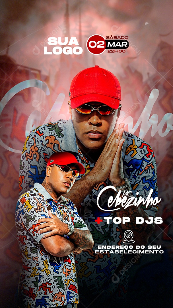 Story Mc Cebezinho Social Media PSD Editável