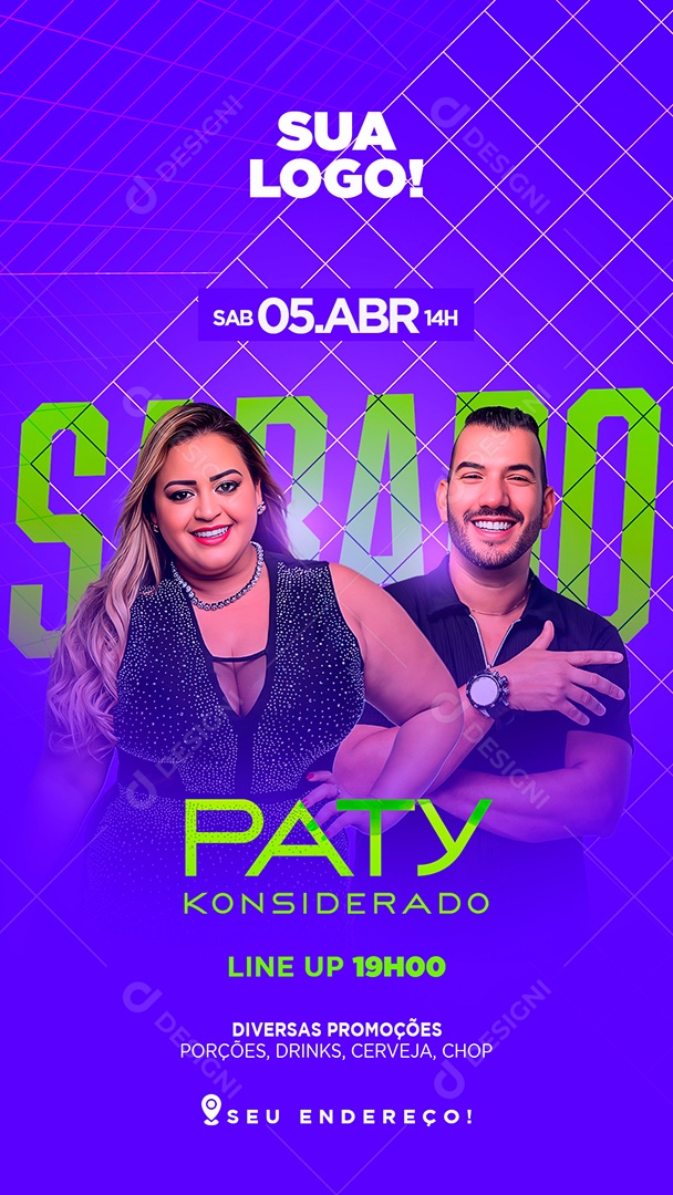 Story Paty Konsiderado Social Media PSD Editável