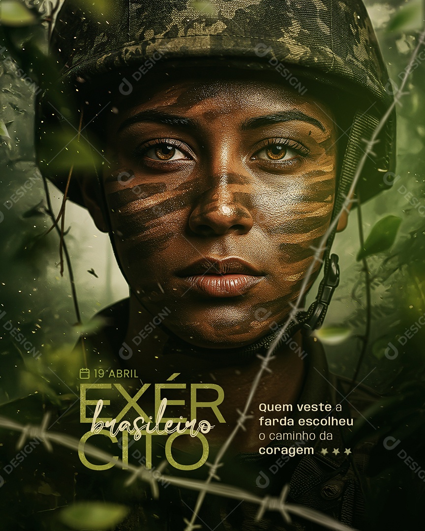 Dia do Exército Brasileiro 19 De Abril Social Media PSD Editável