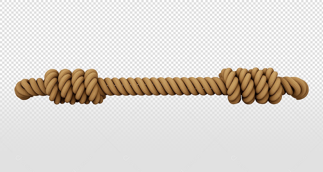 Elemento 3D Corda para Composição PSD