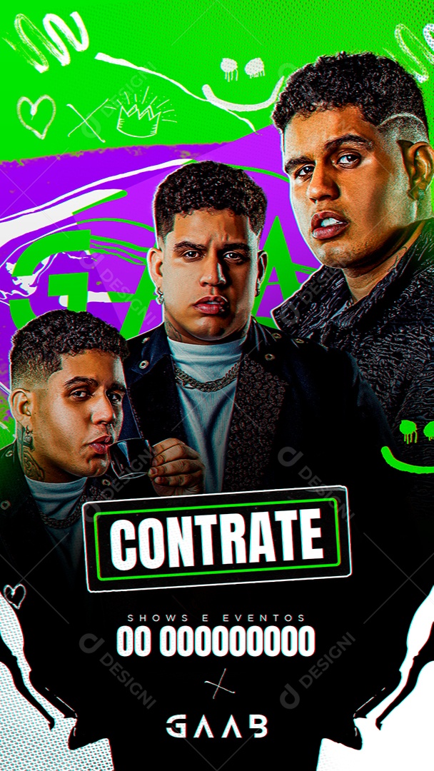 Story Contrate Gaab Social Media PSD Editável