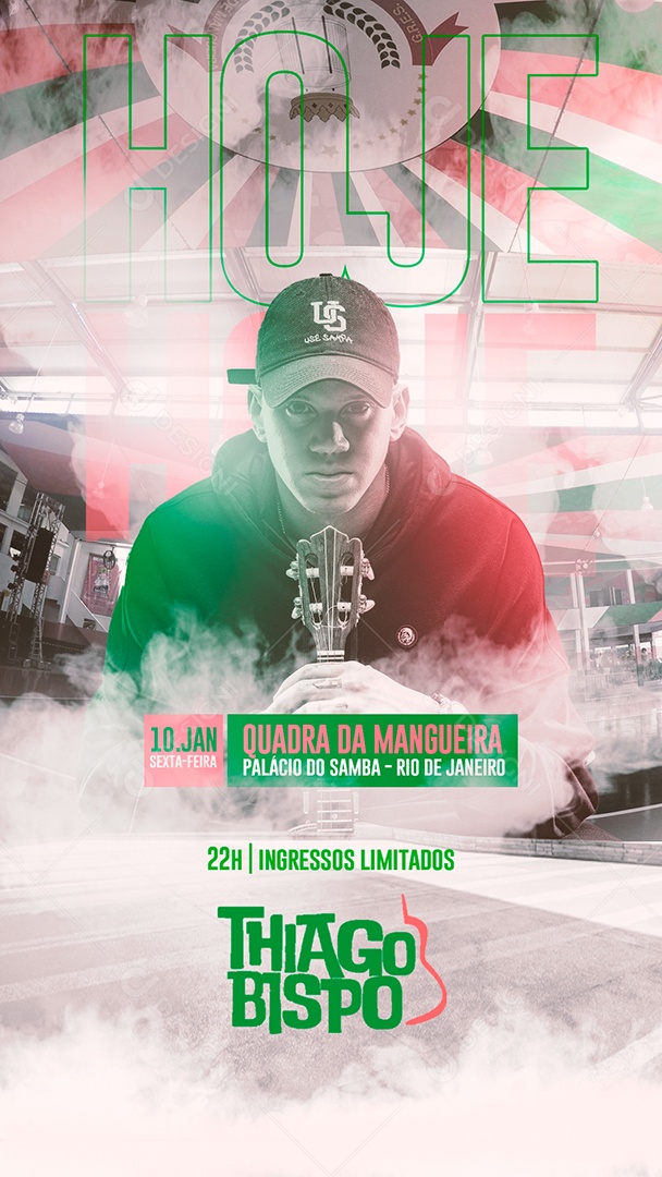 Story Flyer Show Hoje Ingressos Limitados Social Media PSD Editável