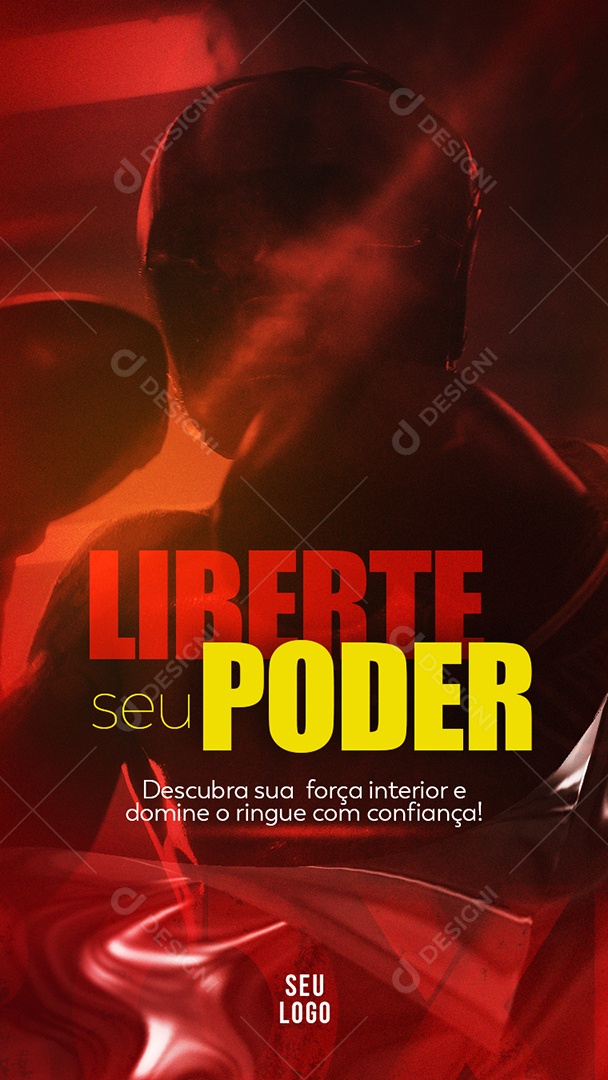 Story Aulas de Boxe Liberte seu Poder Social Media PSD Editável