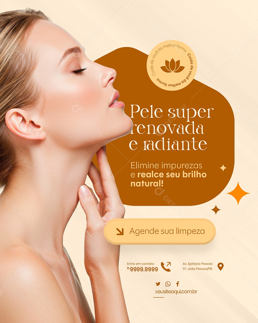 Clínica de Estética Social Media PSD Editável