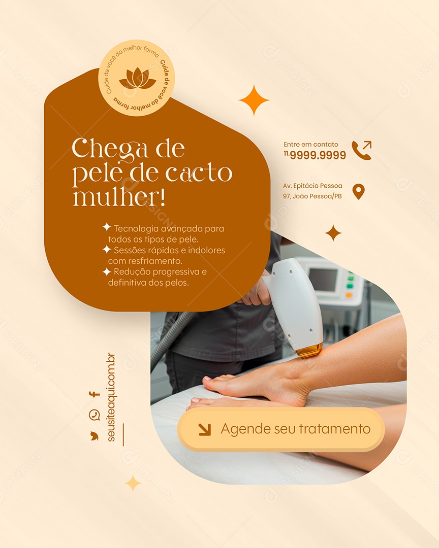 Clínica de Estética Social Media PSD Editável