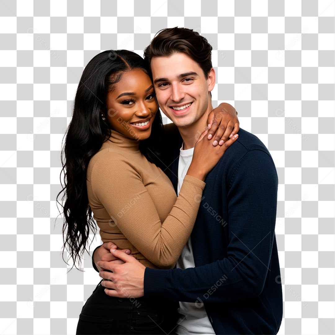 Jovem Casal PNG Transparente