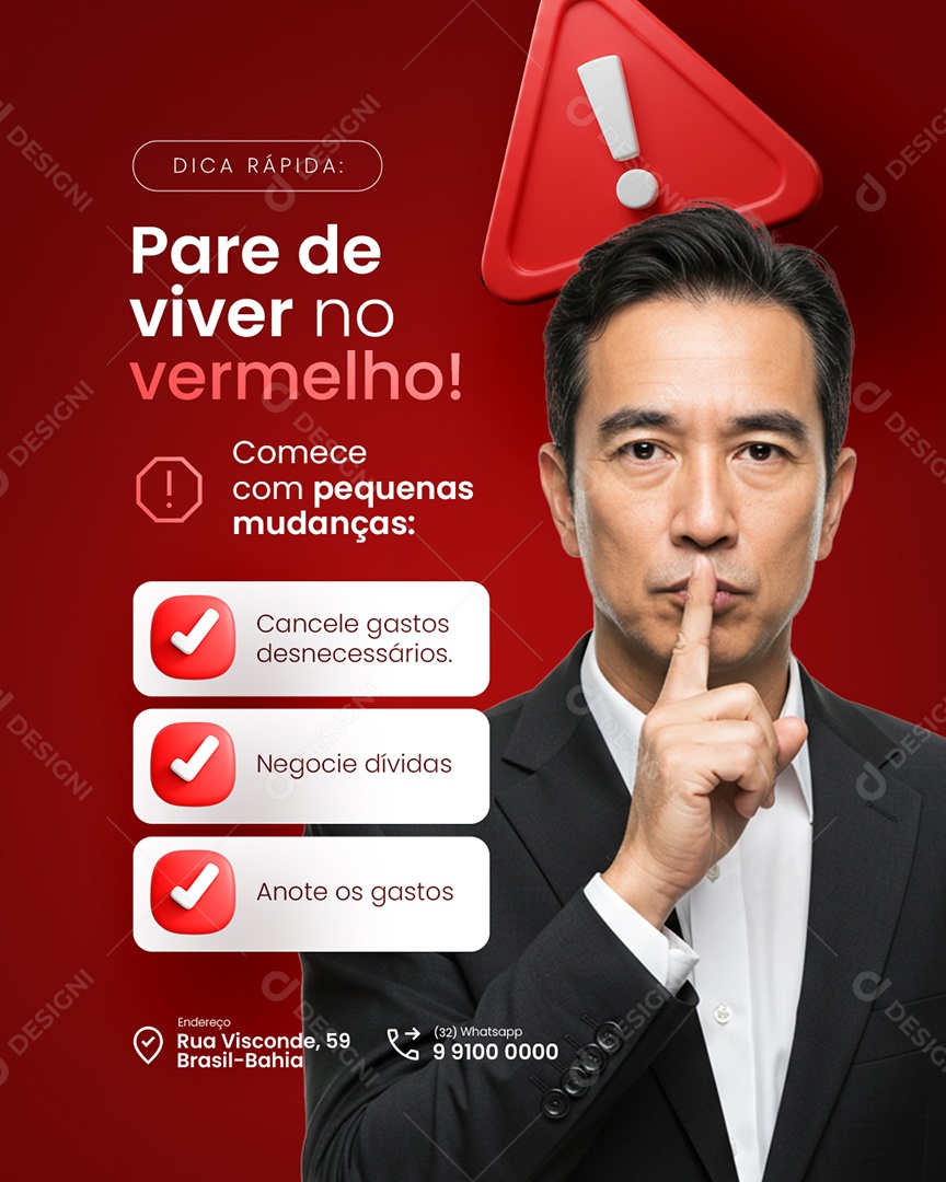 Contabilidade Dicas Finanças Dica Rápida Social Media PSD Editável