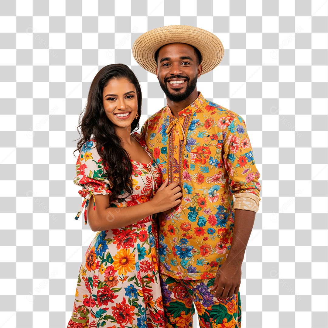 Casal de Festa Junina PNG Transparente