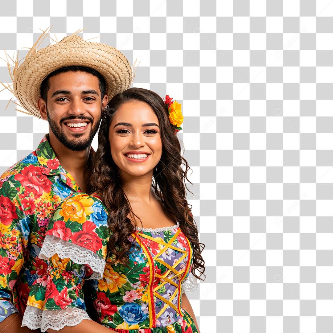 Casal de Festa Junina PNG Transparente