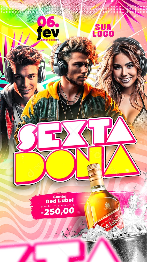 Story Show Sextadona Social Media PSD Editável