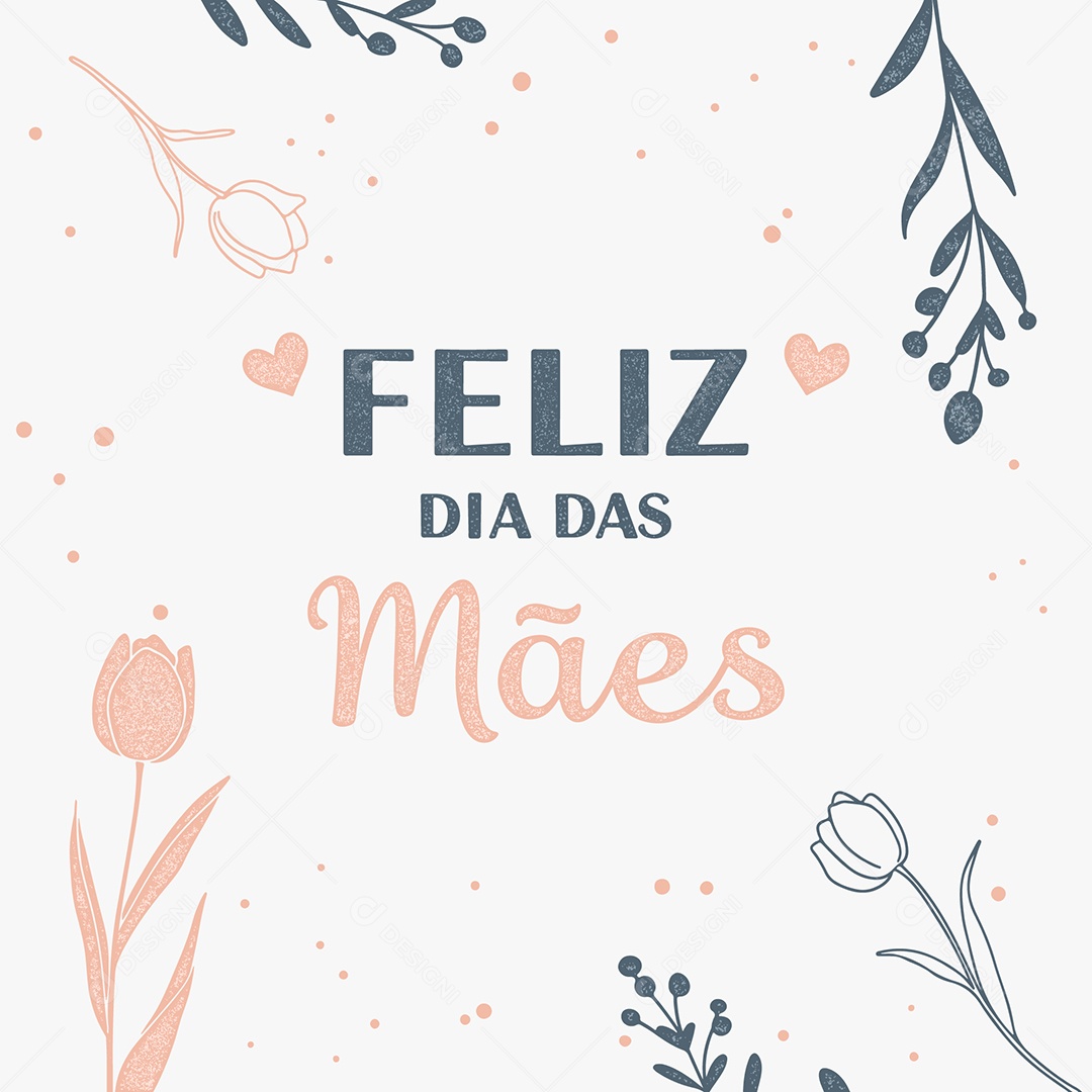 Feliz Dia das Mães Ilustração Vetor EPS Editável