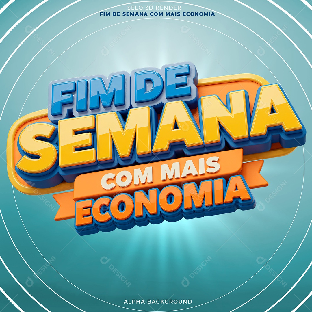 Selo 3D Fim de Semana com Mais Economia PSD