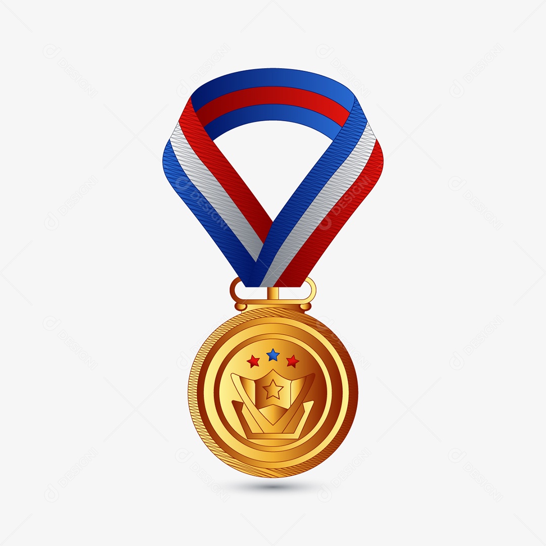 Medalha Ilustração Vetor EPS Editável