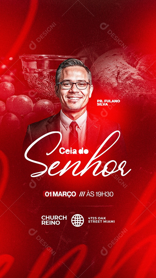 Story Gospel Ceia do Senhor Social Media PSD Editável