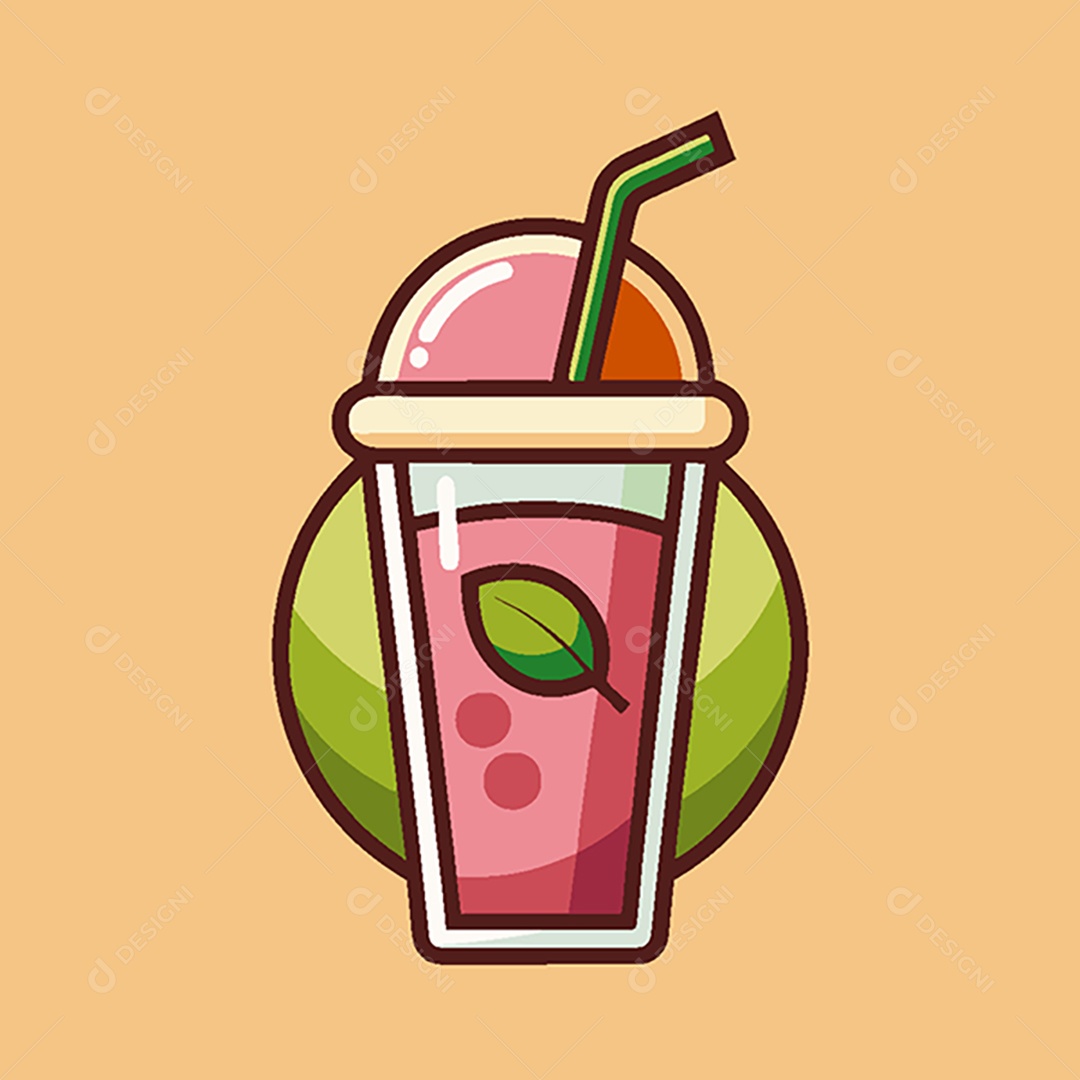Modelo de Ícone de Logo Suco Vetor EPS