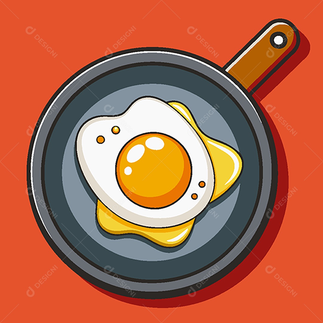 Modelo de Ícone de Logo Ovo Frito Vetor EPS