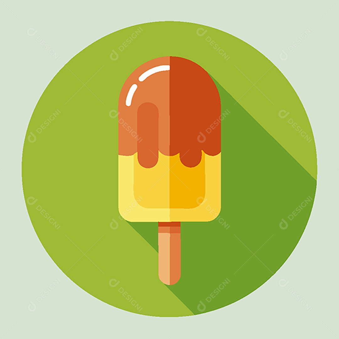 Modelo de Ícone de Logo Picolé Vetor EPS