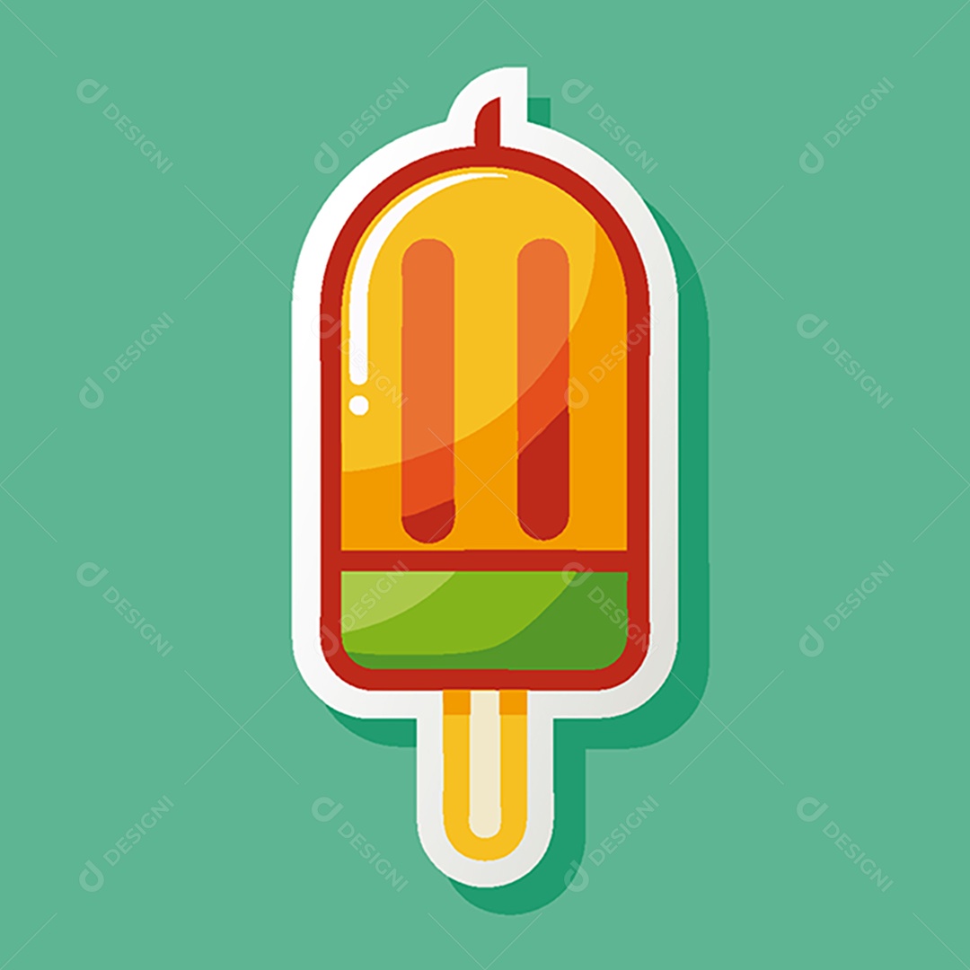 Modelo de Ícone de Logo Picolé Vetor EPS