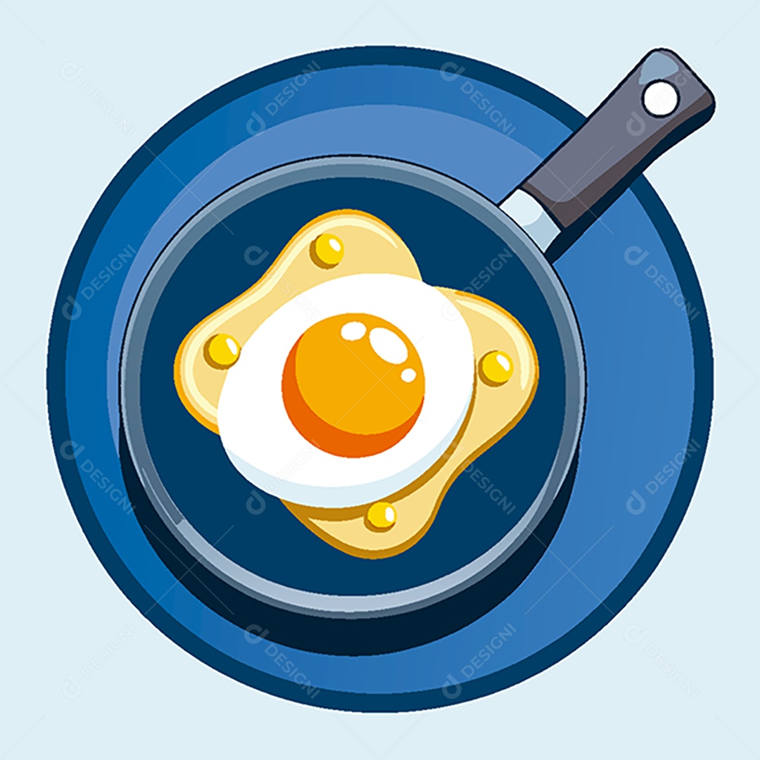 Modelo de Ícone de Logo Ovo Frito Vetor EPS