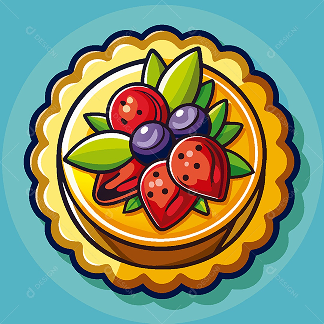 Modelo de Ícone de Logo Torta Vetor EPS