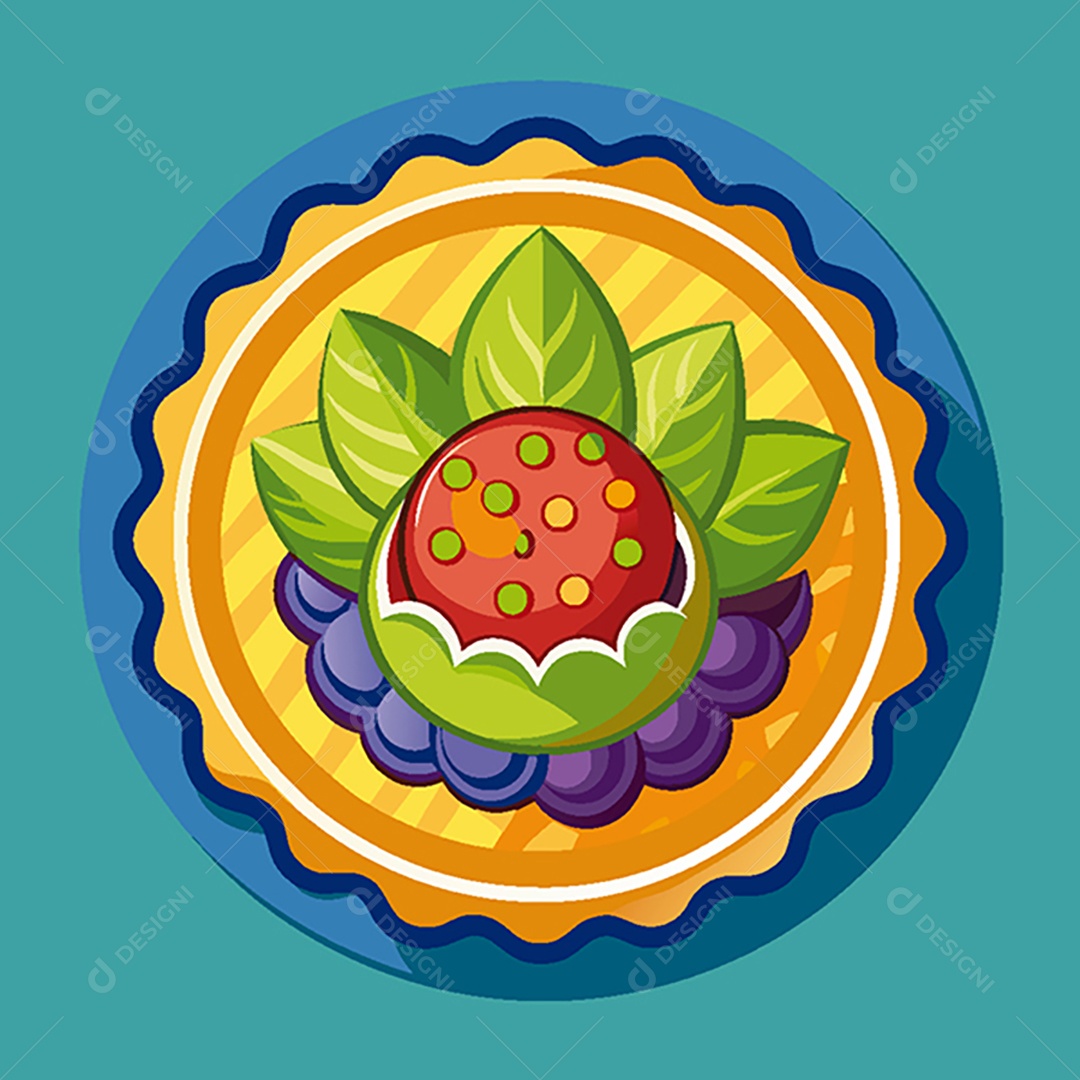 Modelo de Ícone de Logo Torta Vetor EPS