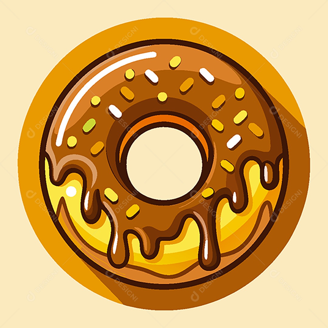 Modelo de Ícone de Logo Rosquinha Vetor EPS