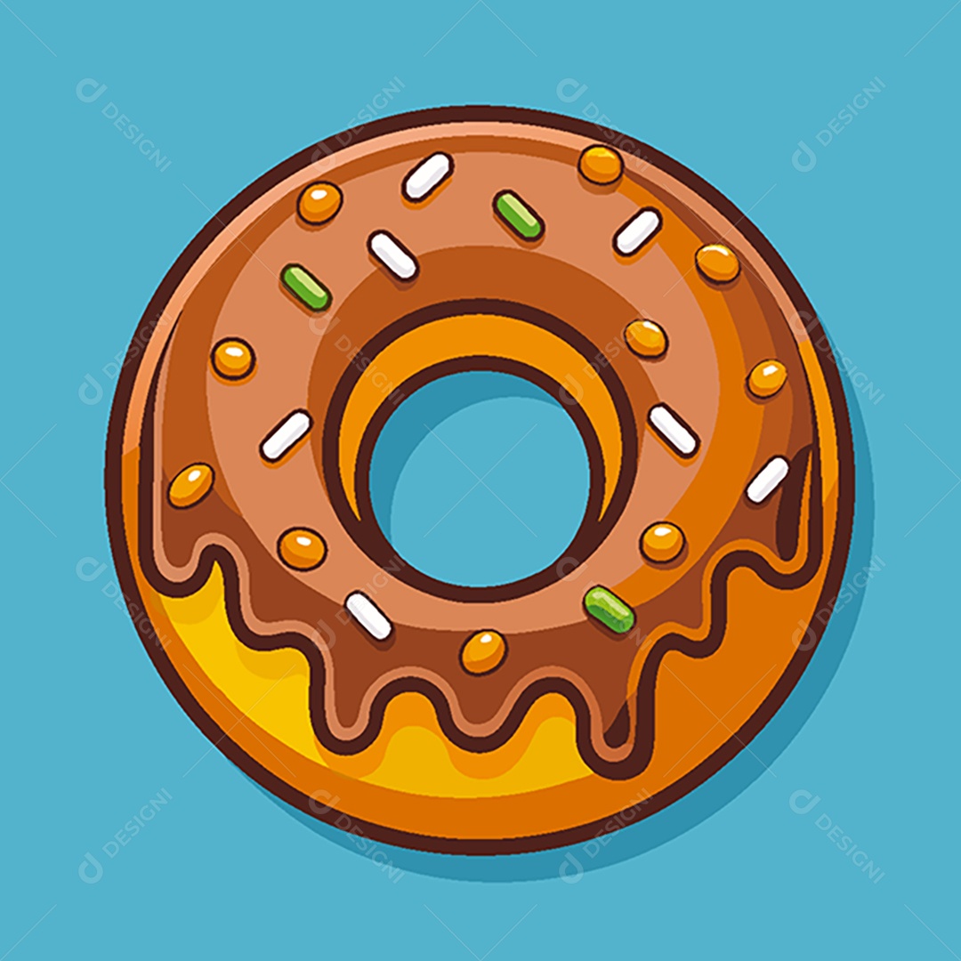 Modelo de Ícone de Logo Rosquinha Vetor EPS