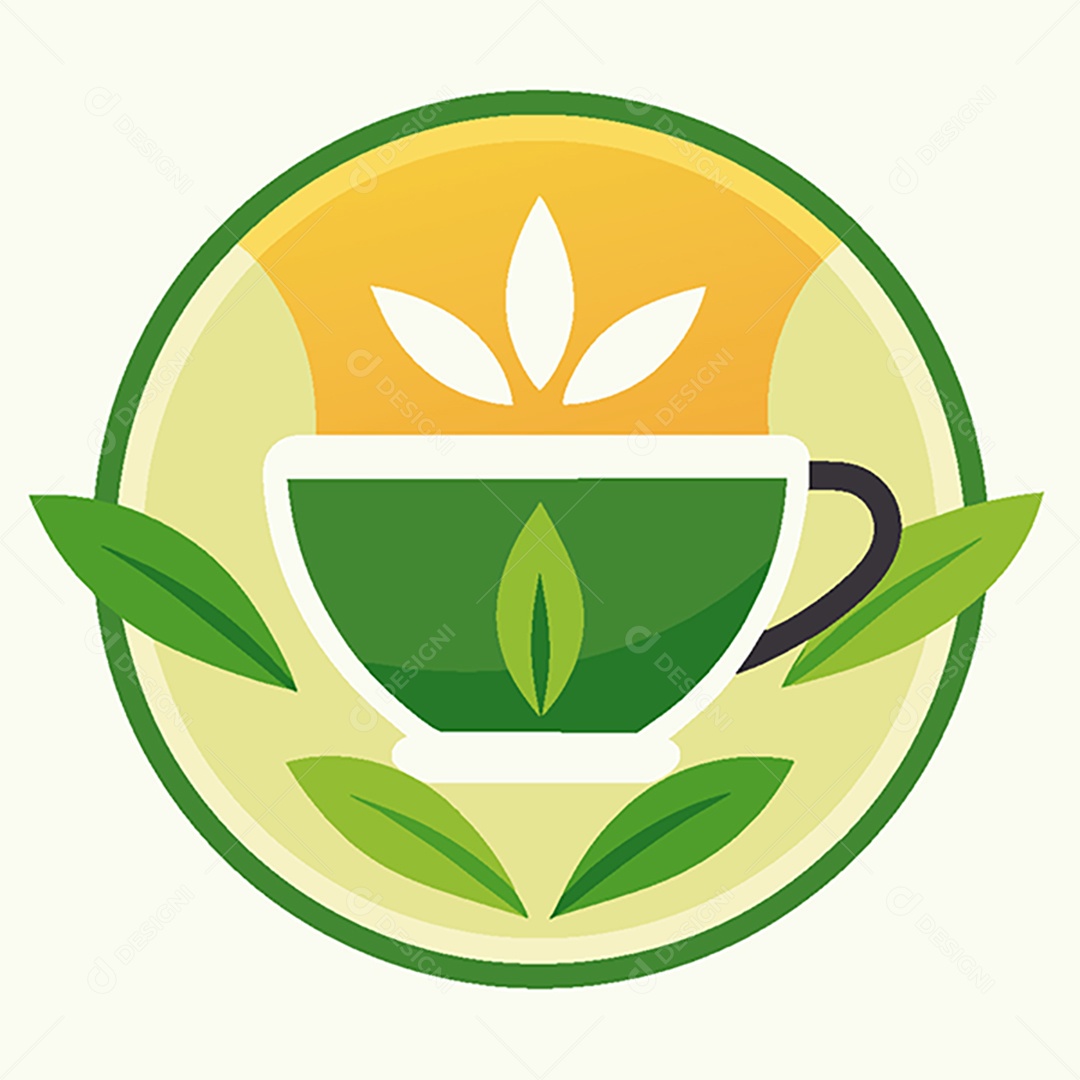Modelo de Ícone de Logo Chá Vetor EPS