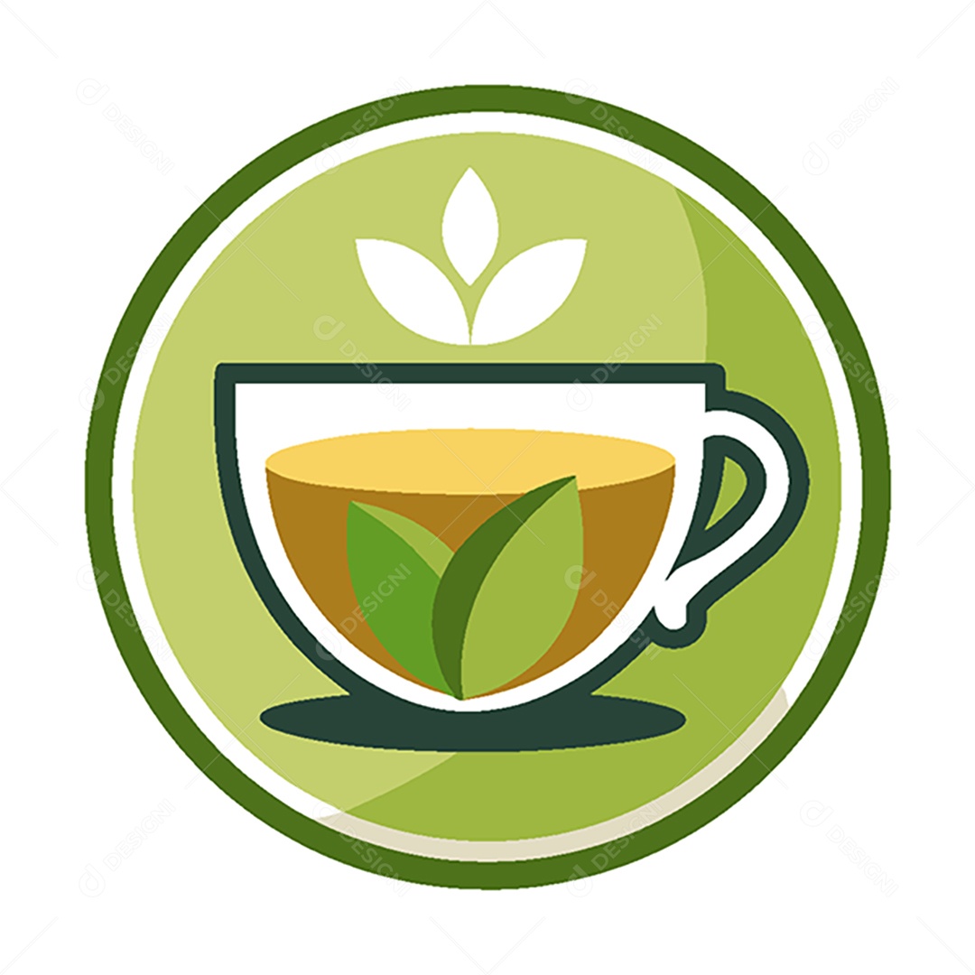 Modelo de Ícone de Logo Chá Vetor EPS
