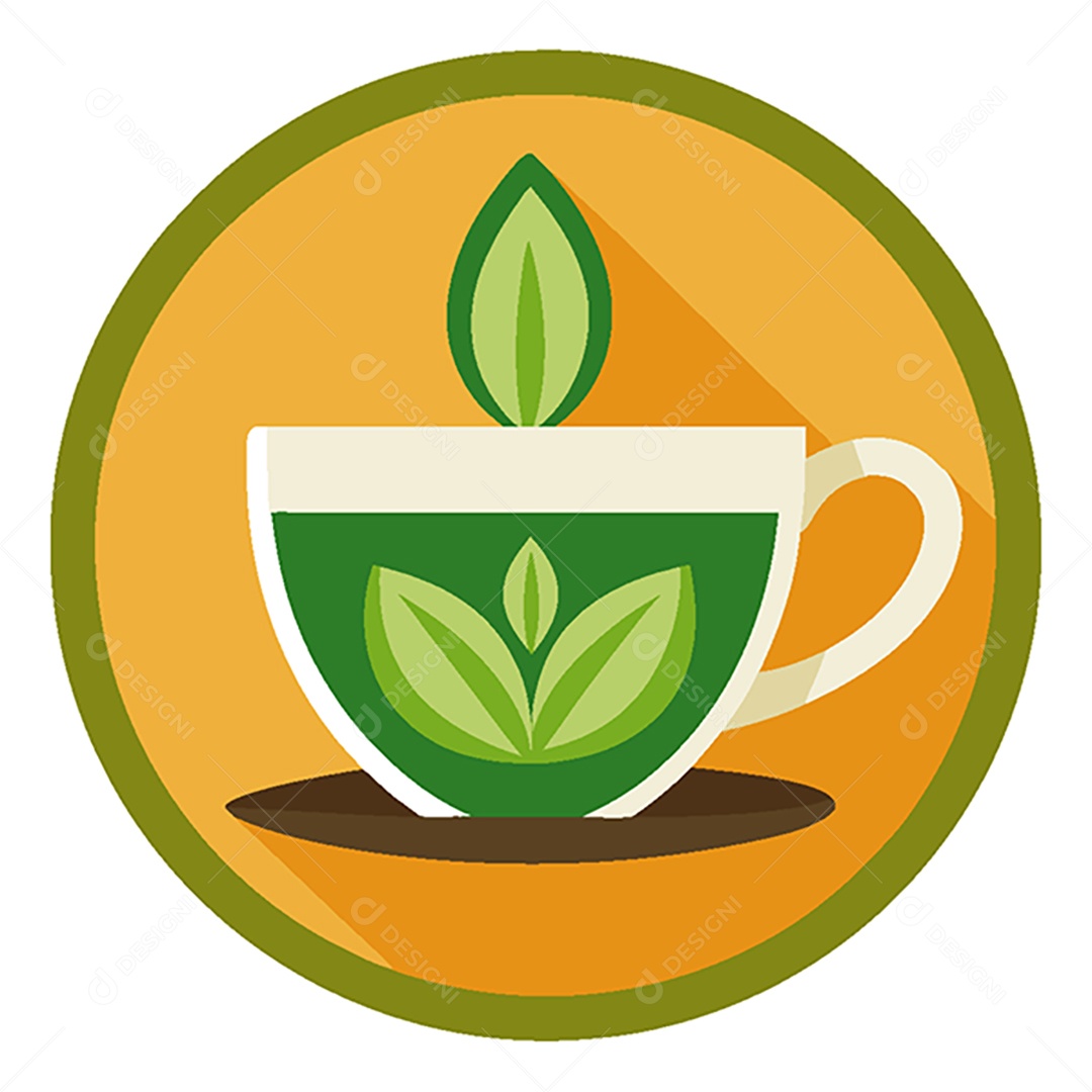 Modelo de Ícone de Logo Chá Vetor EPS