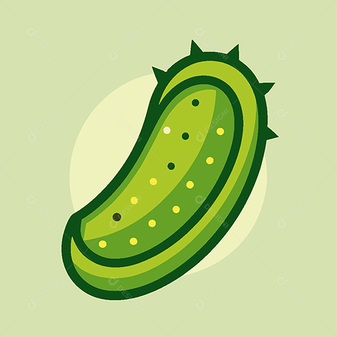 Modelo de Ícone de Logo Pepino Vetor EPS