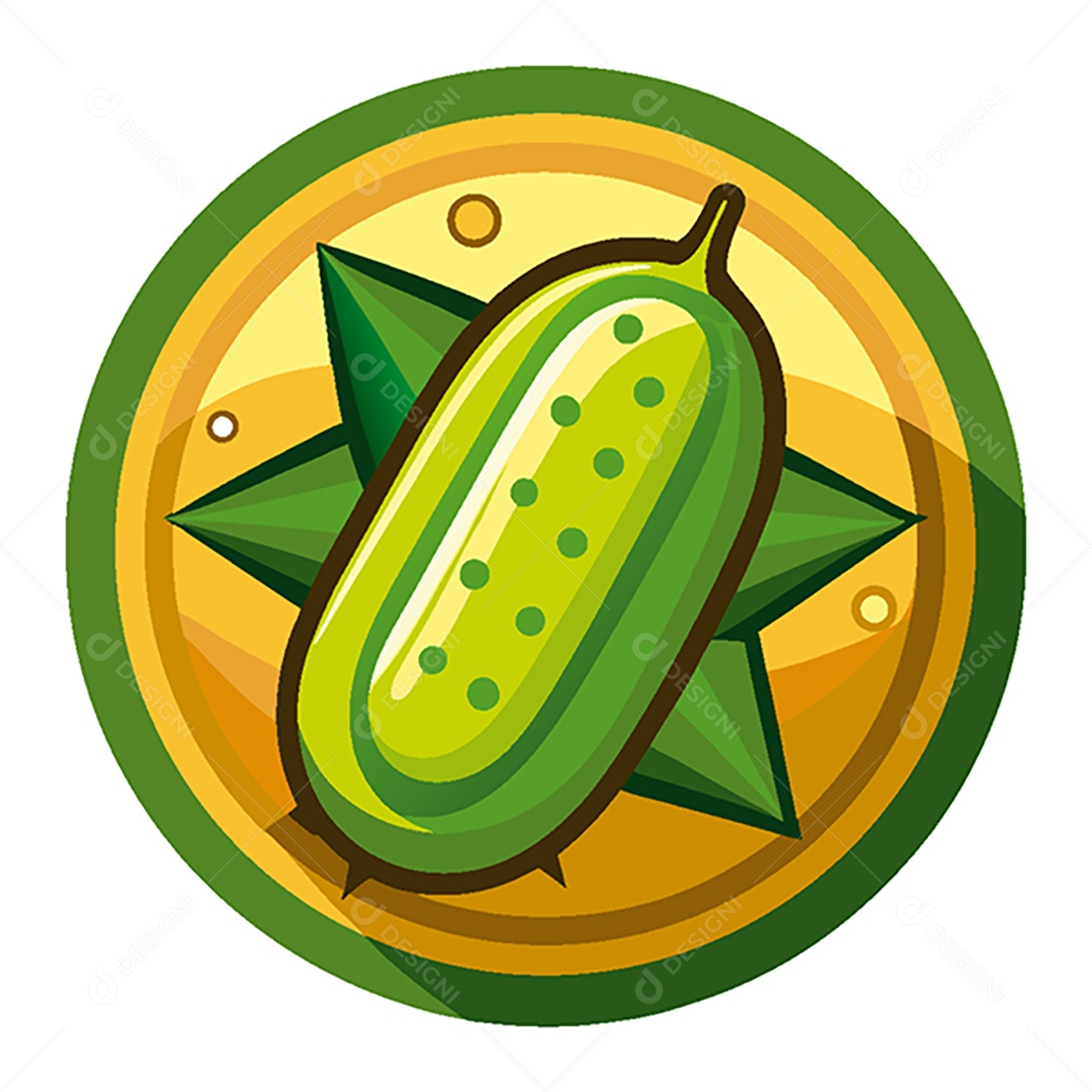 Modelo de Ícone de Logo Pepino Vetor EPS