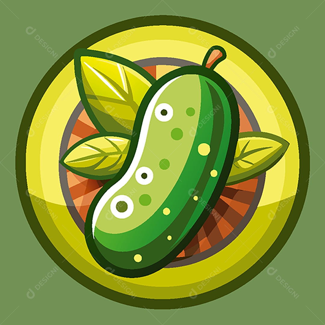 Modelo de Ícone de Logo Pepino Vetor EPS